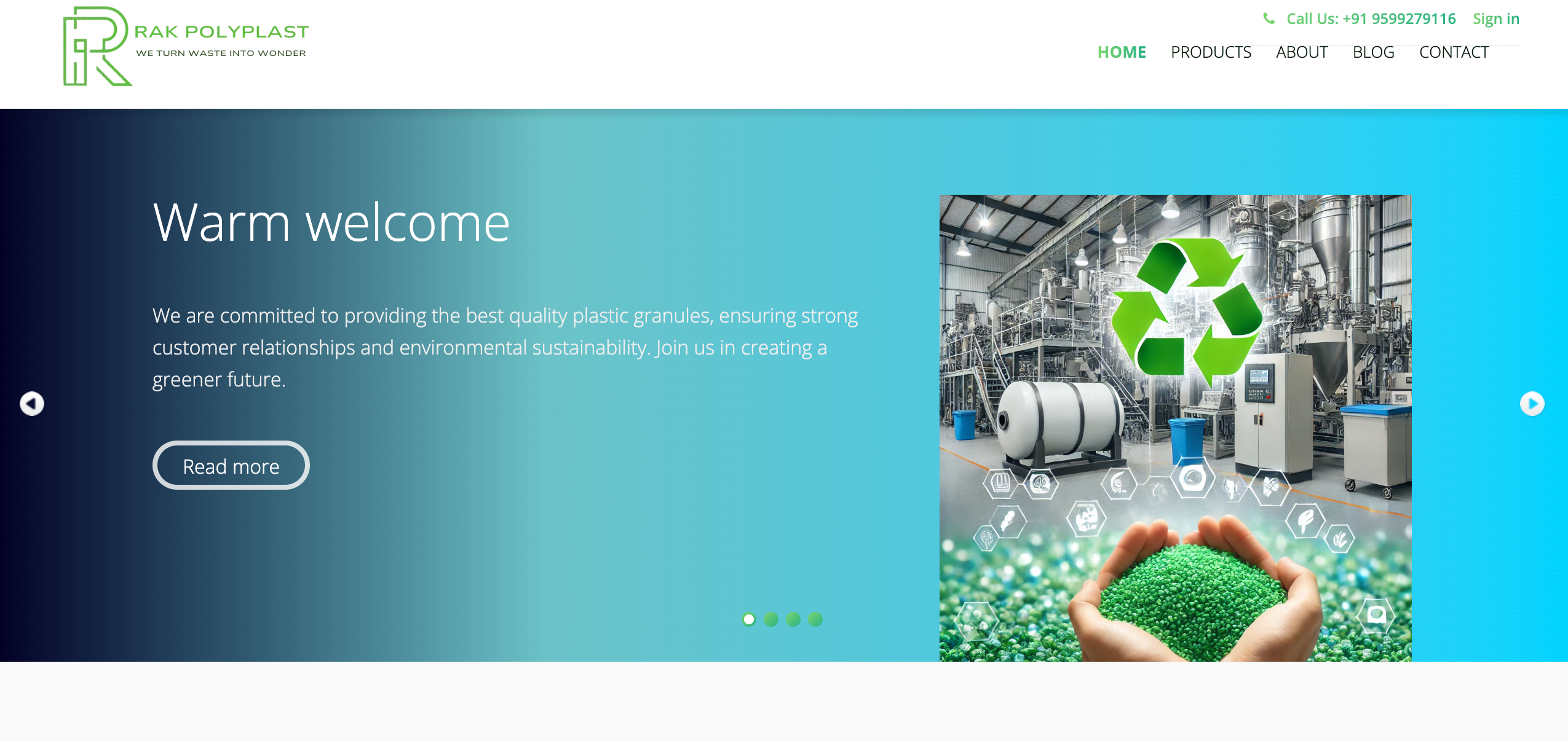 Screenshot of Rakpolyplast.com